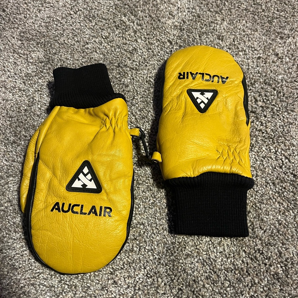 Au Clair Canadian Leather Mittens